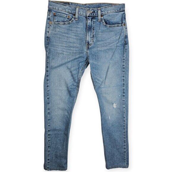 🛍️ Levi's 510 Skinny Jeans - Men's W32 L28 - Light Wash Water<Less (ALTERED) - Picture 1 of 10